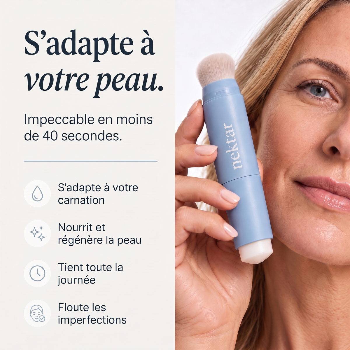Fond de teint adaptatif – Le stick qui redonne de l'éclat aux peaux matures