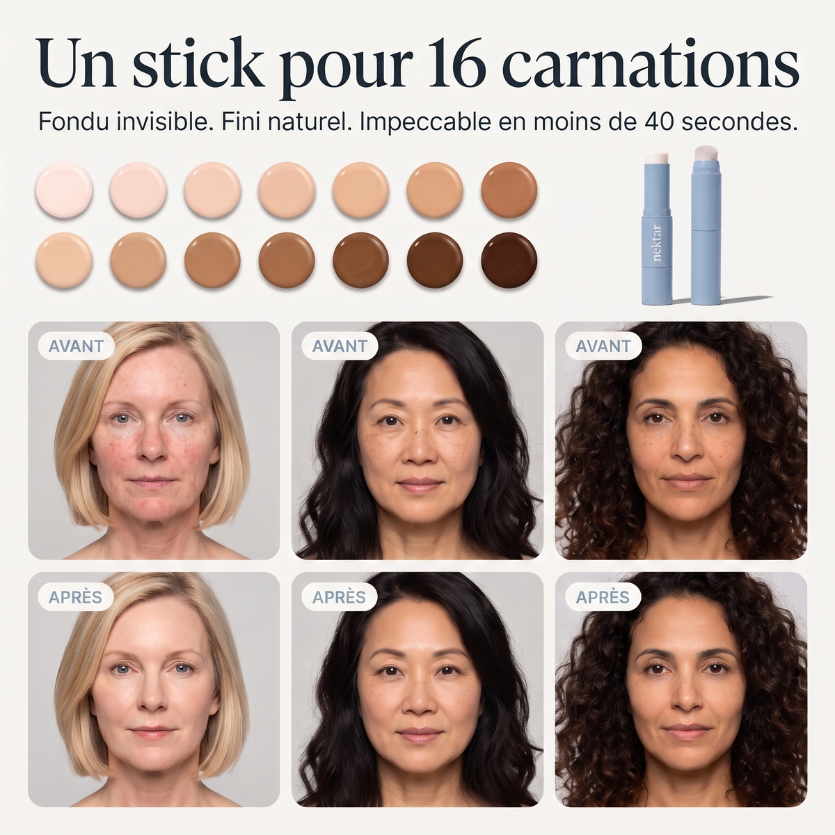 Fond de teint adaptatif – Le stick qui redonne de l'éclat aux peaux matures